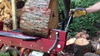 Boss Industrial 10Ton Horizontal DualAction Electric Log Splitter [upl. by Sheena]