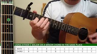 Easy Chord Substitution  Irish DADGAD Guitar Accompaniment Minor Lesson 7 of 12 [upl. by Ogires]