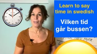 Learn swedish time Vardagliga frågor och svar om tid How to learn swedish UNDERTEXTERSUBTITLES [upl. by Ennaeirb515]