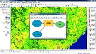 Calculating NDVI In ArcGIS using ModelBuilder [upl. by Danais]