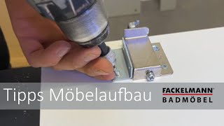 Fackelmann Badmöbel  Tipps Möbelaufbau [upl. by Rutherford]