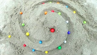 Marble run outdoors ☆ Healing time with rolling balls and sounds of nature Part 1 [upl. by Nagle]