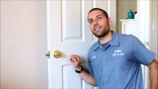 Unlocking a Deadbolt Using a Bump Key [upl. by Enuahs150]