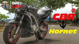 CBR naked streetfighter  walk arround  start and delkevic exhaust sound [upl. by Nnayr921]