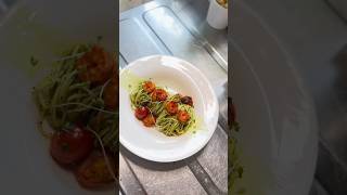 Pesto spaghetti ⚜️ cooking italianfood pasta [upl. by Airun]