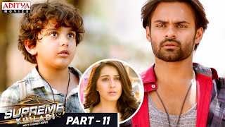 Supreme Khiladi Hindi Dubbed Movie Part  11  Sai Dharam Tej Raashi Khanna  Aditya Movies [upl. by Afihtan]