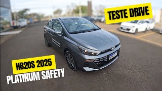 🔥 Teste Drive HYUNDAI HB20S 2025 10 TGDI AUTOMÁTICO PLATINUM SAFETY [upl. by Nehtan]