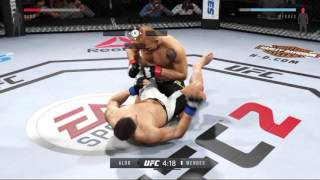 UFC 142 Jose Aldo vs Chad Mendes EA Sports UFC 2 [upl. by Enitnatsnoc]