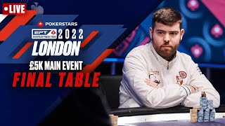 EPT London £5300 Main Event  FINAL TABLE ♠️ PokerStars [upl. by Sibbie]