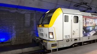 train sncb M6  HLE 1875 en gare de AnversCentral à destination de Hasselt [upl. by Masson]