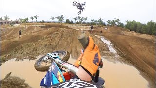 12 Year Old Rides Supercross With Pros Gopro Raw [upl. by Prem]