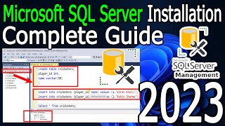 How to Install Microsoft SQL Server amp SSMS on Windows 1011  2023 Update  Complete guide [upl. by Toinette]