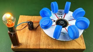 Electric Power Free Energy Generator With DC Motor 100 New Experiment Science Project at Home [upl. by Enelav]