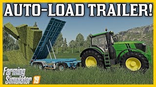 AUTOLOAD BALE TRAILER FOR FARMING SIMULATOR 19 all platforms [upl. by Carolle]