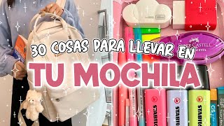 ¿ Que debes LLEVAR en TU MOCHILA Escolar [upl. by Ponce]