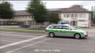 Doppelpack FuStW Polizei München alter Audi A6 Avant  VW T5 [upl. by Eirb866]