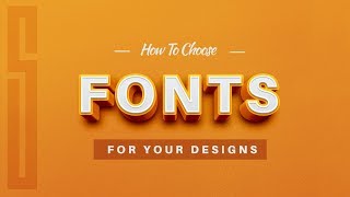 How To Choose Fonts With Design Wisdom PRO TIPS [upl. by Vala979]