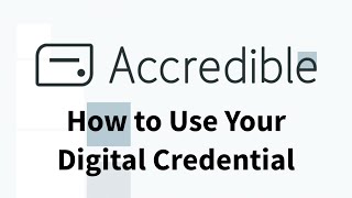 How to Use Your Credential from Accredible [upl. by Maddie]