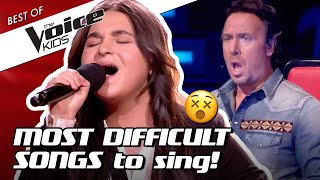 TOP 10  The HARDEST SONGS to sing in The Voice Kids 😵part 3 [upl. by Akceber909]