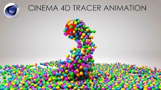 Cinema 4D Mograph Tracer Spheres Animation Tutorial [upl. by Timmie]