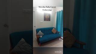 Meesho 3 seater Sofa Cover unboxing [upl. by Benita961]