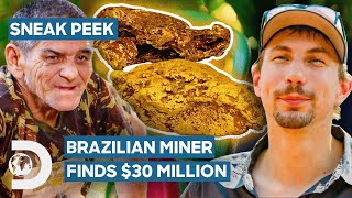 Brazilian Miner Finds 30 Million Of Gold In 15 Days  Gold Rush Parkers Trail [upl. by Tray]