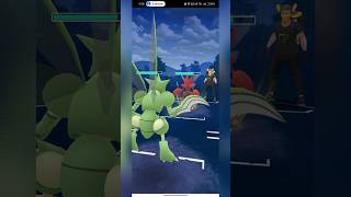 Scyther💥 vs Scizor🔥1st vs 2nd evolution 🥶🌈Crazy battle 🥵pokemon pokemongo pvp shorts trending [upl. by Zerelda]