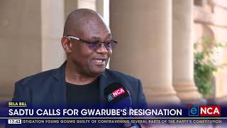 SADTU calls for Gwarubes resignation as Education Minister [upl. by Ennairda]