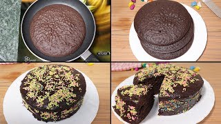 Chocolate Cake in Fry Pan  Cake without Oven [upl. by Cleo]