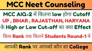 MCC Round2 expected seat vacancy  Mcc round 2 expected cutoff marks  mcc low cutoff round 2 [upl. by Freeland]