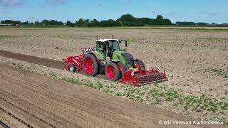 Aardappelen poten  Fendt 728  Grimme  Vrolijk landbouw  Potato Planting [upl. by Jepson]