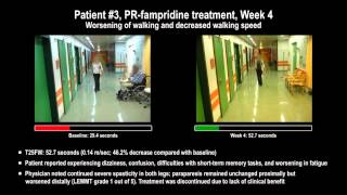 Assessing the clinical benefit of PRfampridine  Supplementary video patient 3 42957 [upl. by Ttegirb]