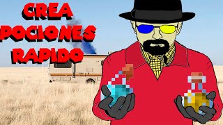 Crea pociones como Walter White  Minecraft Bedrock [upl. by Yrrad]