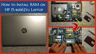 How to Install RAM on HP 15bs662tu  HP 15BS series  Blackstacks [upl. by Einhapets847]