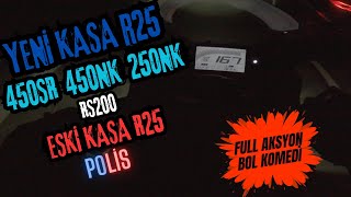 YAMAHA R25 VS 450SR 450NK 250NK RS200  BOL KOMEDİ MUHABBET  POLİS KOVALADI  MOTOVLOG 41 [upl. by Ellicott]