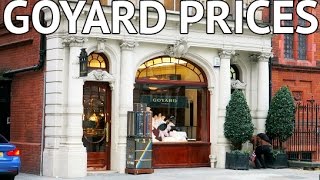 GOYARD PRICES REVEALED IN LONDON [upl. by Dana]