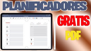 Calendarios y Planificadores GRATIS en PDF  GOODNOTES [upl. by Tonkin]