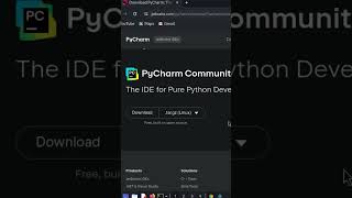 How to install PyCharm quickly on any Linux Supereasy pycharm python coding programming short [upl. by Yerffoej517]