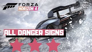 Forza Horizon 4  All Danger Signs 3 Stars [upl. by Fernandes]