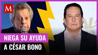 Gustavo Adolfo Infante se niega a ayudar a César Bono y asegura que ni lo conoce [upl. by Lleunamme860]