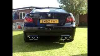 BMW E60 545i Magnaflow Quad Exhaust w Eisenmann Tips [upl. by Jahdiel]