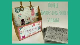 Double Embossing Folder Storage Caddy Tutorial [upl. by Oijimer]