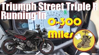 2018 amp 2019 Triumph Street Triple R low ride height  Running In Vlog pt1 [upl. by Tawney]