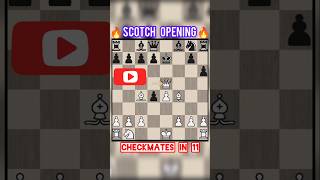 Mate in 11 moves 😲 Chess Trap shorts [upl. by Theodora]