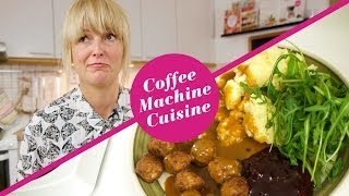 quotÄr man kaffekokarkock så är manquot  Köttbullar amp pulvermos med Kaffekokarkocken [upl. by Ahseenyt]