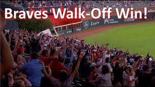 Braves Playoff Hopes ALIVE Thanks to Travis dArnauds Walkoff Home Run [upl. by Fanchie940]