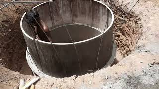 Concrete Well Construction  Well Ring Installation  Well Digging Process in Kerala [upl. by Rengaw]