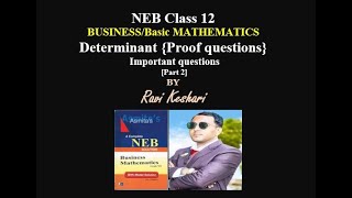 determinant proof  business maths basic maths [upl. by Yenrab]