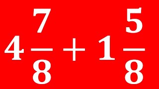 Addition of mixed number with like denominators [upl. by Milburt]