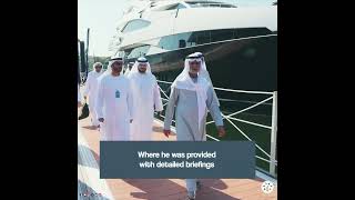 HE Sheikh Nahyan bin Mubarak Al Nahyan Visits 6th Abu Dhabi International Boat Show [upl. by Nnair]